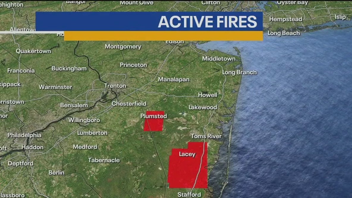 NJ wildfire update: Smoke forecast for NYC area